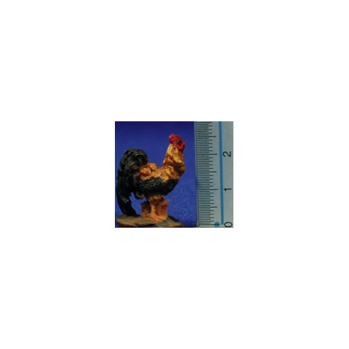 Group of six chicken 8 cm resin