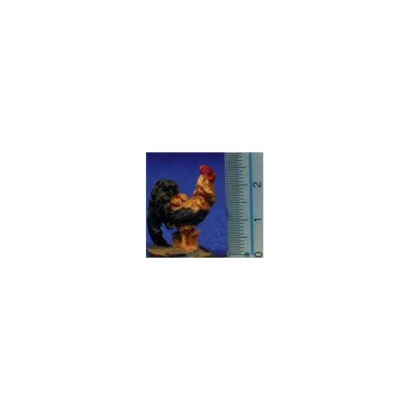 Group of six chicken 8 cm resin