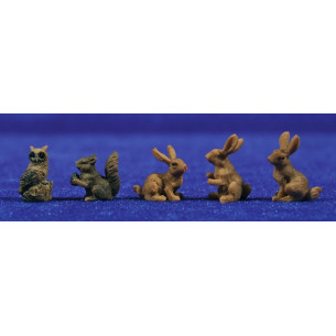 Gruppo di animali 8 cm resina