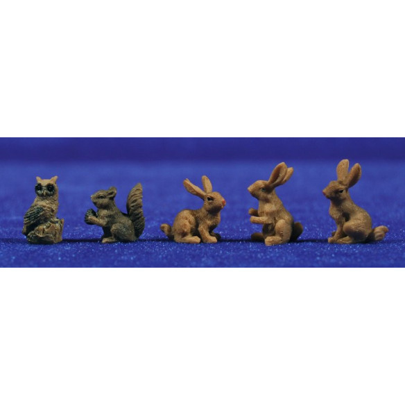 Animal's group 8 cm resin