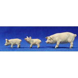 Gruppo di maiali 8 cm resina Belenes Puig