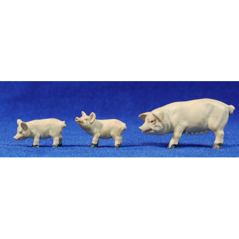 Gruppo di maiali 8 cm resina Belenes Puig