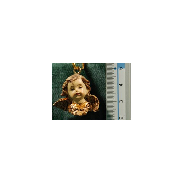 Dos busts d'àngel penjar 2 cm resina