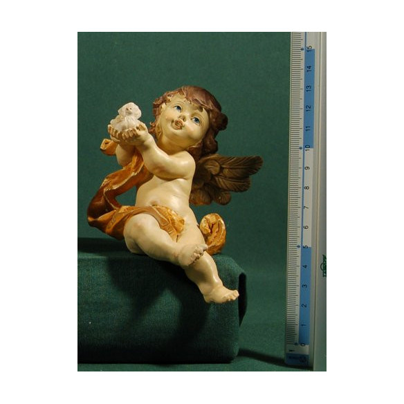 Quattro angeli seduti 12 cm resina