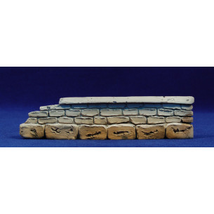 Stone wall 17x4 cm resin