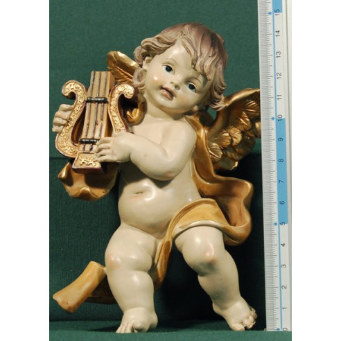 Quatre àngels músics penjar 16 cm resina