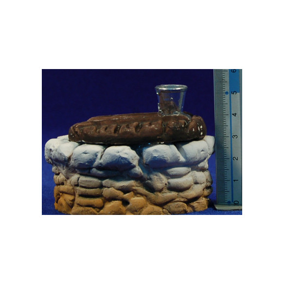 Well round 7 cm diameter resin