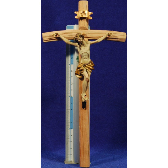 Jesus on the cross 9 cm resin and wood