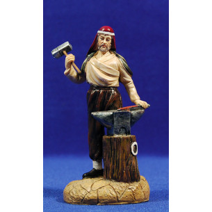 Fabbro con incudine 12 cm resina Linea Martino Landi