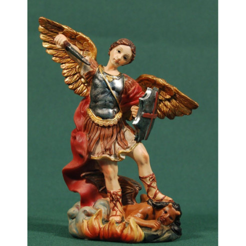 Ángel San Miguel 13 cm resina