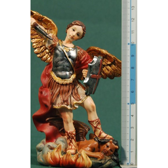 Ángel San Miguel 13 cm resina