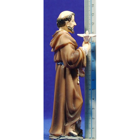 Sant Francesc d'Assís 13 cm Resina