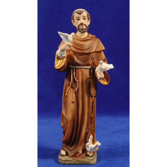 Sant Francesc d'Assís 22 cm Resina