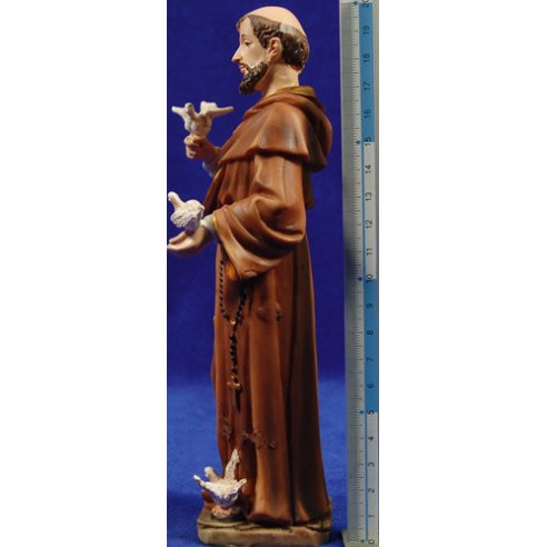 Sant Francesc d'Assís 22 cm Resina