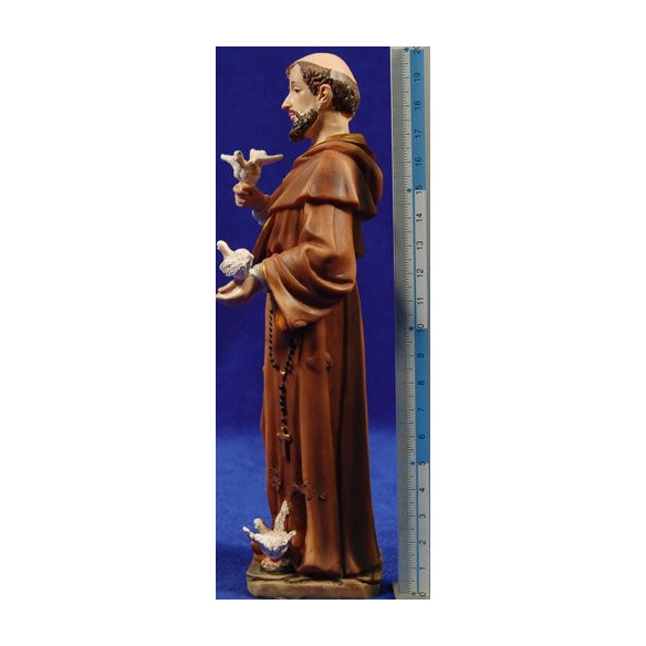 Saint Francis of Assisi 22 cm resin