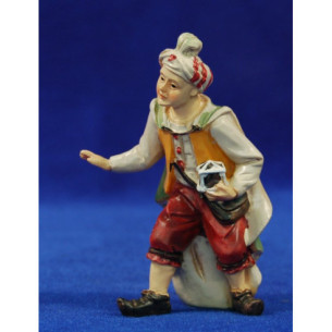Conducente di elefanti giovanni 11 cm resina