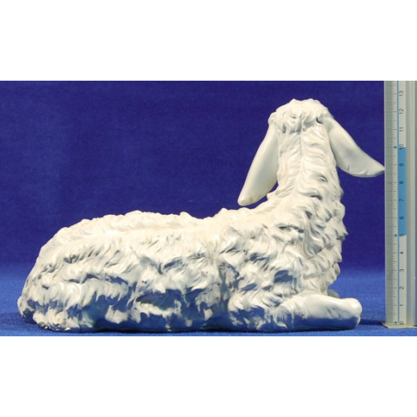 Pecora sdraiato 50 cm resina