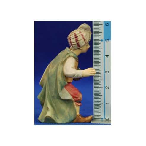 Conductor d'elefantes joven 7 cm resina