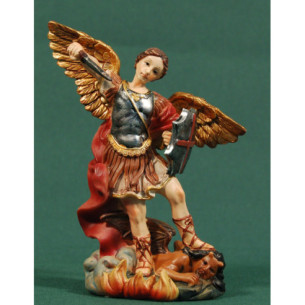 Saint Michael angel 13 cm resin