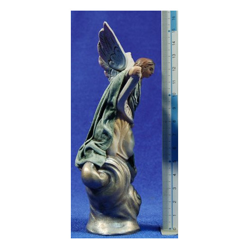 Annunciation 12 cm clay and clothes Figuralia