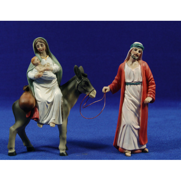 Huida a Egipto 14 cm resina