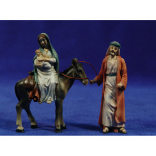 Huida a Egipto 9 cm resina