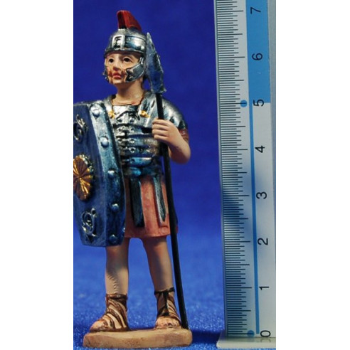 Soldat romà amb llança 7 cm resina