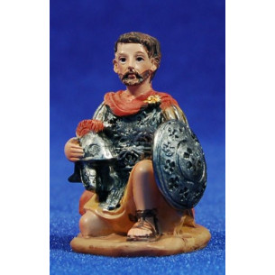 Soldato romano in ginocchio 7 cm resina