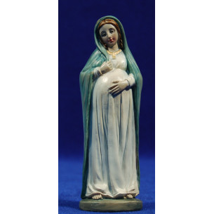 Vergin pregnant stand white 11 cm resin