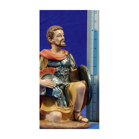 Soldat romà agenollat 15 cm resina