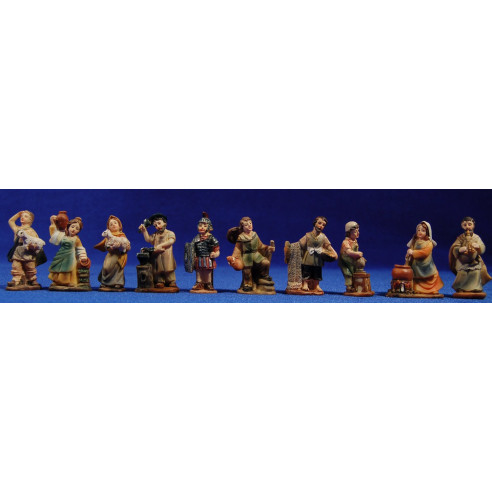 Grup 10 pastors 5 cm resina