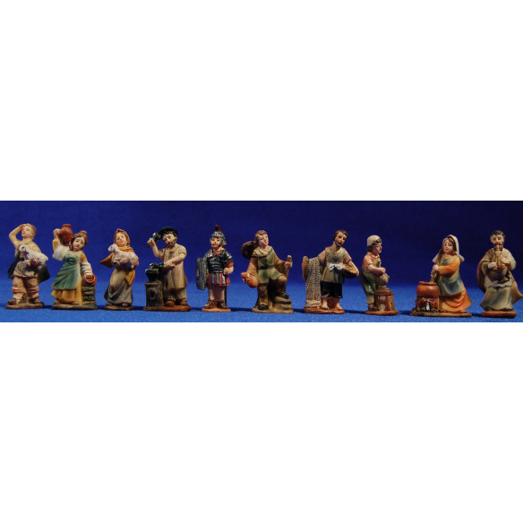 Grup 10 pastors 5 cm resina