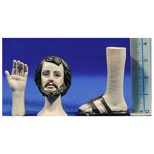Extremities Saint Joseph and Vergine 14-15 cm resin