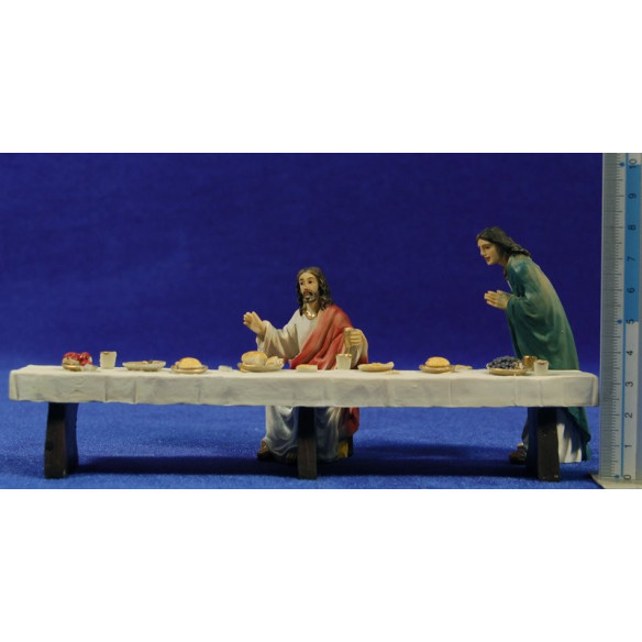 Santa cena 9 cm resina