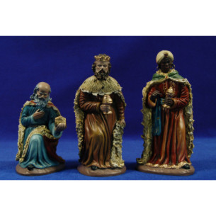 Reyes adorando 16 cm barro pintado Figuralia