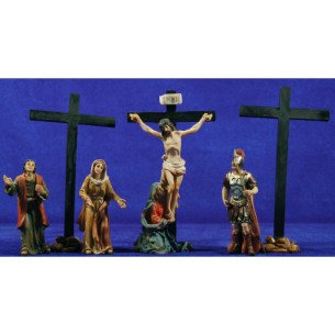 Crucificción 9 cm resina
