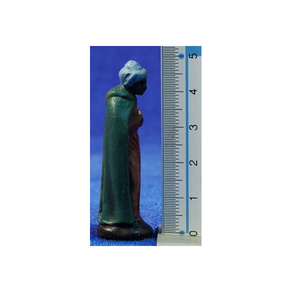 Reyes adorando 5 cm barro pintado Figuralia