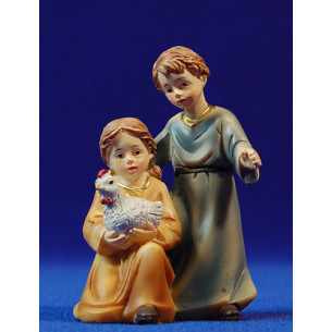 Niños adorando 11 cm resina