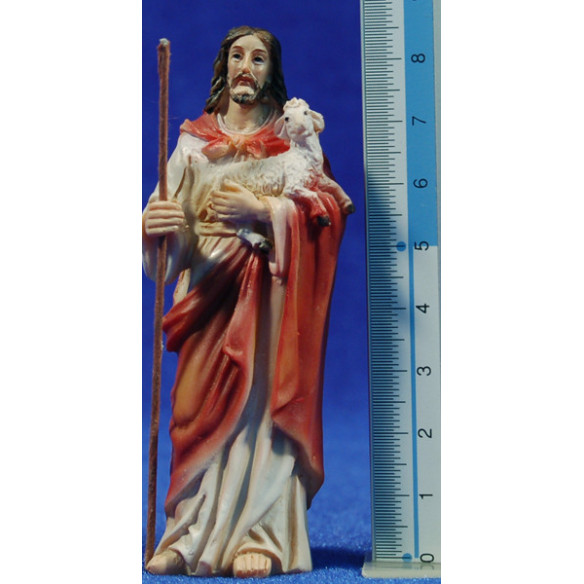 Jesús el buen pastor 9 cm resina