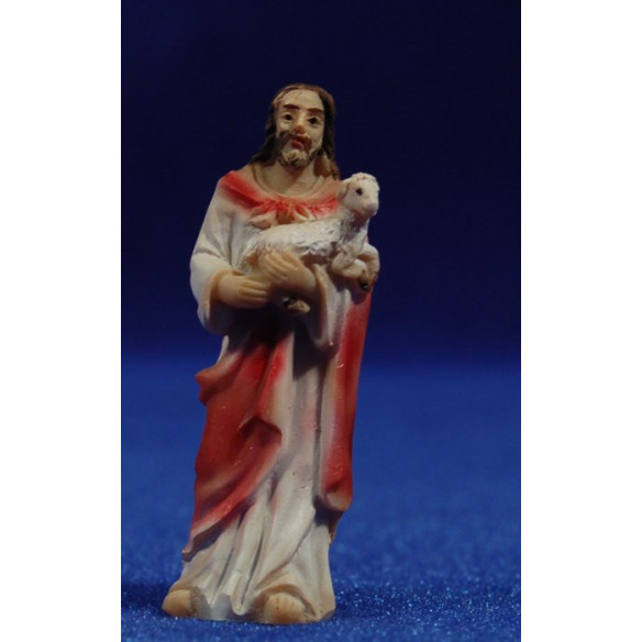 Gesù il Buon Pastore 5 cm resina