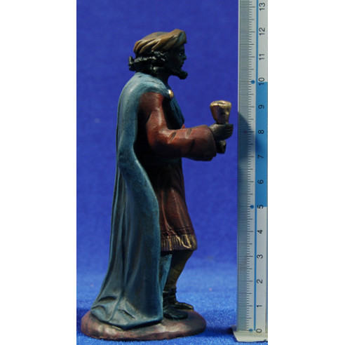 Reyes adorando 12 cm barro pintado Figuralia