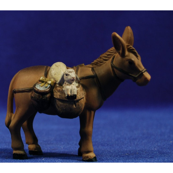 Asino caricato 10 cm resin