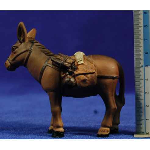 Asino caricato 10 cm resin