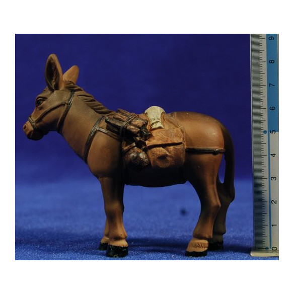 Asino caricato 10 cm resin