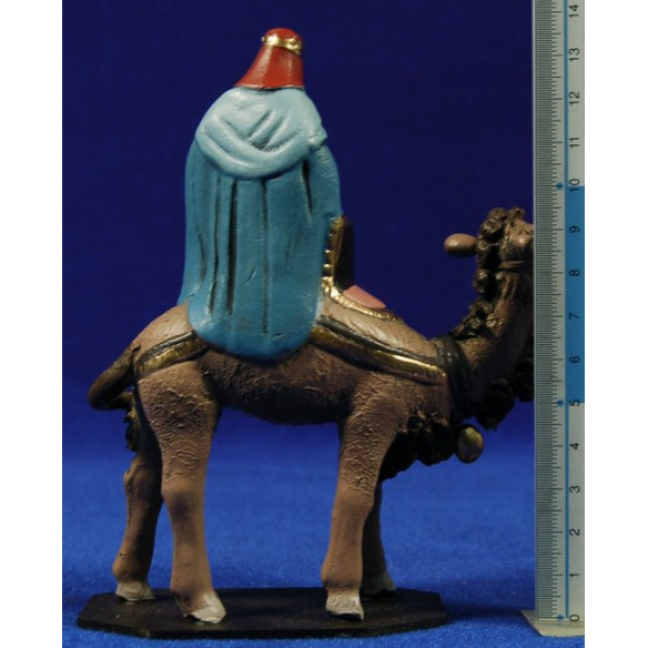 Re magi cammello 7 cm terracotta dipinte Figuralia
