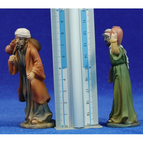 Due pastori 9 cm in resina