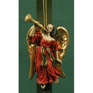 Angels musician trumpet 10 cm resin