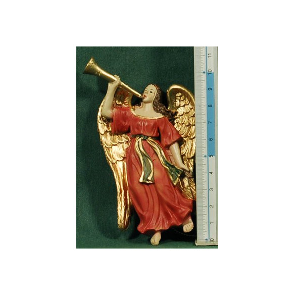 Angels musician trumpet 10 cm resin