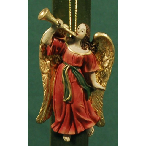 Angels musician trumpet  8 cm resin