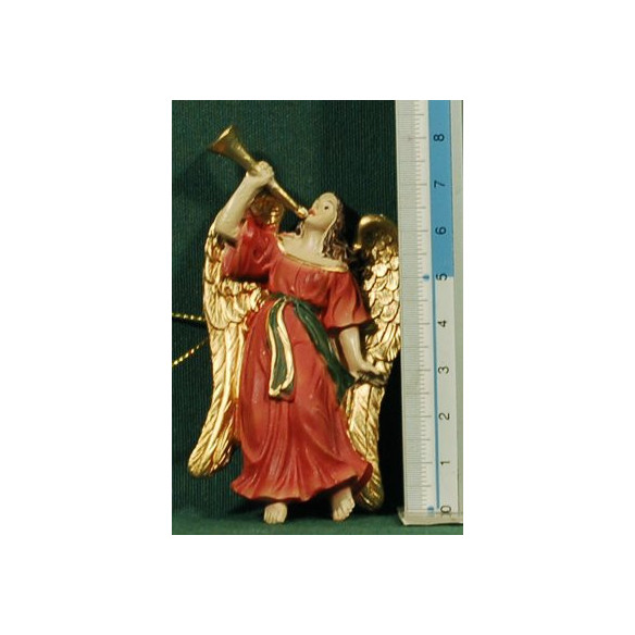 Angels musician trumpet  8 cm resin